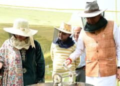 मुख्यमंत्री आवास में शहद निष्कासन पहले चरण में 60 किलोग्राम शहद निकाला…